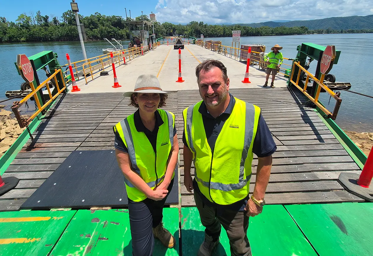 Birdon Staff in Daintree River Ferry
